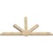 Ekena Millwork Kennewick Rough Sawn Timber Gable Bracket, Douglas Fir, 108"W x 54"H x 4"D x 6"F, 12/12 Pitch GBW108X54X0406KEN00RDF - alternate 2